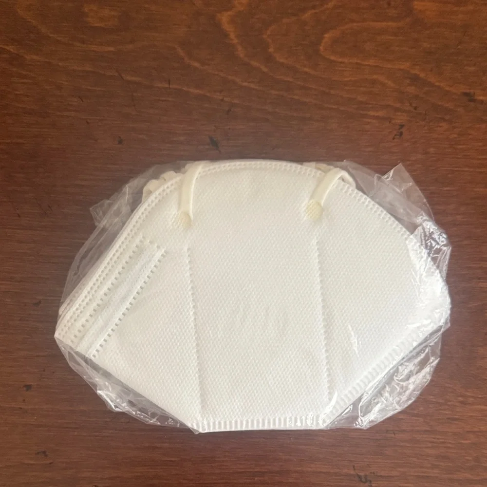 Set of 5 Women's White Face Masks OS NWT